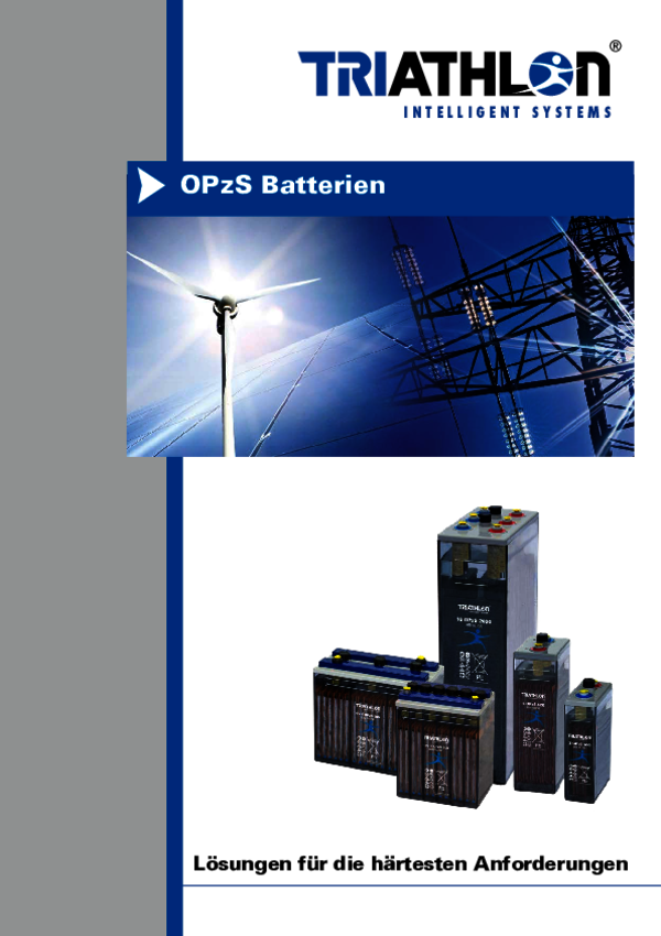 TRIATHLON® OPzS Batterien